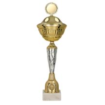 Metallbecher mit Deckel