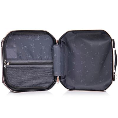 7. SET KULTURTASCHE + TASCHE ABS T5821-6 SCHWARZ SEMI LINE