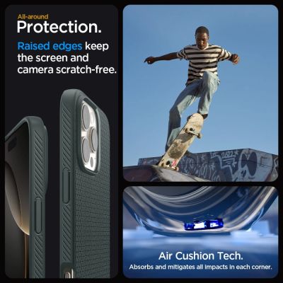 10. Spigen Liquid Air Hülle für iPhone 16 Pro Max – grün