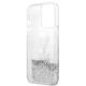 7. Karl Lagerfeld Liquid Glitter Karl&Choupette Head Case für iPhone 13 Pro Max - Silber