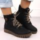 23. Wasserdichte schwarze Damen-Trekkingstiefeletten Rieker Y3433-00