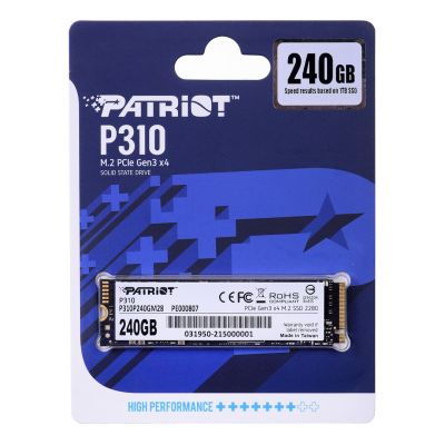 Patriot Viper P310 M.2 PCI-Ex4 NVMe SSD 240 GB