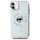 3. Karl Lagerfeld IML Metal Choupette Head MagSafe iPhone 11 Hülle - Weiß