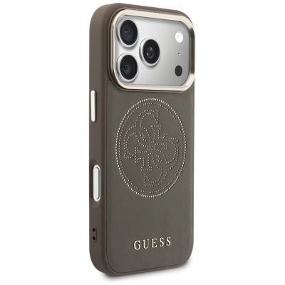 4. Guess Perforierte 4G MagSafe Hülle für iPhone 17 Pro - braun