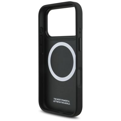7. BMW M MagSafe Hülle mit perforiertem Streifenlogo für iPhone 17 Pro – Marineblau