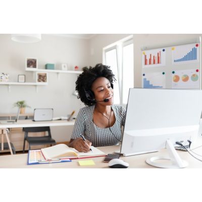 4. Kensington K33065WW Kopfhörer/Headset mit Kabel und Kopfbügel, USB Typ-A, Schwarz, für Büro/Callcenter