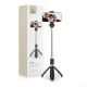 Tech-Protect L01S Bluetooth-Selfie-Stick mit Stativ bis 70 cm – Schwarz