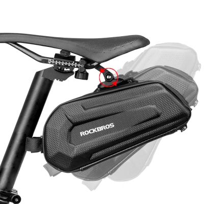 6. Rockbros B69 Fahrradsatteltasche 1,8l mit Easy-Release-System – Schwarz