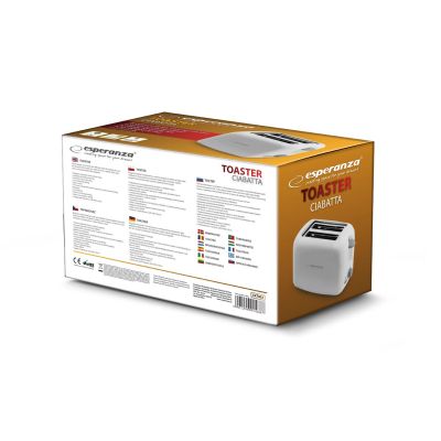 3. Esperanza Ciabatta Toaster EKT002 (600W; weiß)