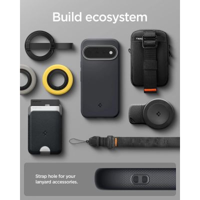 13. Spigen Nano Pop MagSafe Hülle für Google Pixel 11 – Schwarz und Grau