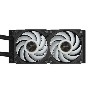 5. GIGABYTE AORUS WATERFORCE X II 240 All-in-One-Flüssigkeitskühler für Prozessoren, 12 cm, Schwarz