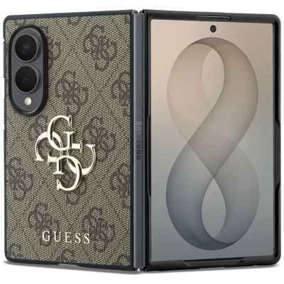 Guess Big 4G Logo Hülle für Samsung Galaxy Z Fold 8 - Braun
