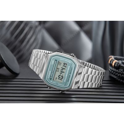 6. Herrenuhr CASIO VINTAGE A168WA-3AYDF + Box