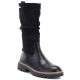 Warme, gerüschte Damenstiefel, schwarz, M.Daszyński SA259-