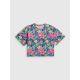 5. Mädchen-T-Shirt mit kastenförmigem Schnitt und Aufdruck 4F 4FJRAW26TTSHF4243-90A