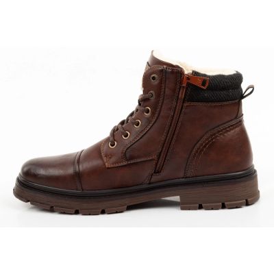 3. Wrangler Herrenschuhe Gillen Leder braune gefütterte Stiefeletten