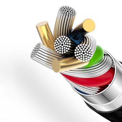 2. Dudao L3CL USB-C – Lightning 30 W 2 m geflochtenes Kabel – Schwarz