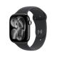 Apple Watch Series 11 GPS 46 mm Jet Black Aluminium mit schwarzem Sportarmband S/M