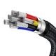 6. Baseus Cafule Series Metal Data USB-C / USB-C PD QC SCP 100W 5A 1 m Kabel - Schwarz