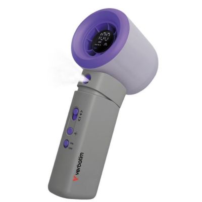 Verbatim Cool 'n' Go Aqua Breeze Handventilator Lila/Grau