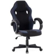 SENSE7 Prism Stoffsessel, schwarz und blau