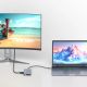 7. USB-C Hub 14 in 1 Wozinsky WDS03Y5S Multifunktional, Aluminium, für 3 Monitore, mit 15 cm Kabel - Grau