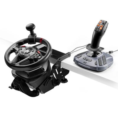 6. Thrustmaster SimTask FarmStick Grauer USB-Joystick Analog/Digital PC