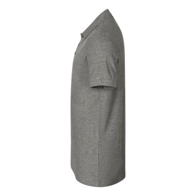 4. Herren-Poloshirt mit Piqué-Poloshirt (Dunkelgrau-Melange)