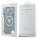 8. Guess IML Metal Glitter 4G Circle Triangle MagSafe Case für iPhone 16e - Blau