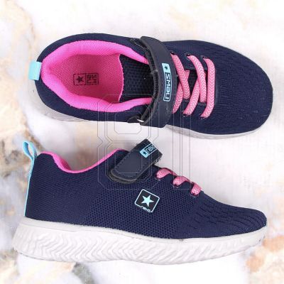 3. NEWS Jr EVE396A marineblaue Sportschuhe