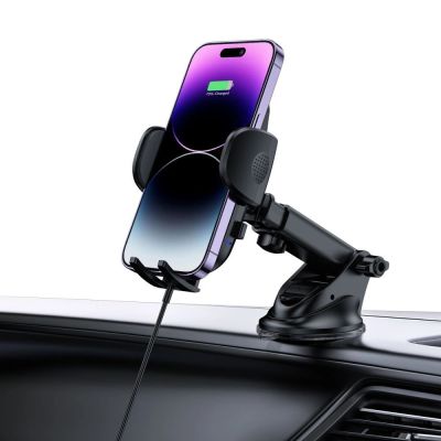 8. Tech-Protect CM15W-V1 Autotelefonhalter mit 15W induktivem Ladegerät für Cockpit / Lüftungsschlitze – Schwarz