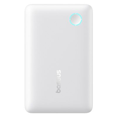 5. Baseus EnerFill FP11 10000mAh 15W Powerbank mit weißem USB-C-Kabel 20V/3A 30cm - Weiß