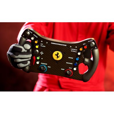 12. Thrustmaster T818 Ferrari 488 GT3 Simulator Schwarz, Rot USB-Lenkrad + Pedale Analog/Digital PC
