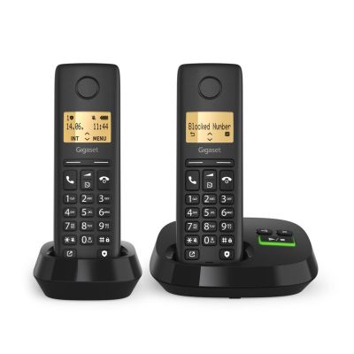 5. Gigaset PURE 100A Duo – Schnurloses Telefon – Anrufbeantworter mit Anruferkennung – ECO DECT/GAP – + Zusätzliches Mobilteil