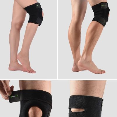 14. Rockbros LF1106L Sportprotektor für Patella und Kniegelenk, Größe L - schwarz