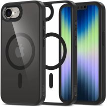 Tech-Protect MagMat MagSafe Hülle für iPhone 16e / 17e - Schwarz-Transparent