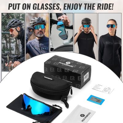 4. Rockbros SP297 pinkfarbene polarisierte Sportbrille.