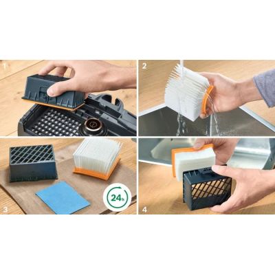 14. Bosch Series 4 BGB41HYG1H Staubsauger mit Beutel (600W; Weiß)