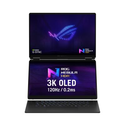2. ASUS ROG Zephyrus Duo 16 GX651AX-U9322X Ultra 9 386H 2x16,0" 3K Touch OLED 120Hz 1100nits AG 32GB LPDDR5X SSD2TB GeForce RTX 5090 24GB CAM1080p + IR 90Whs W11Pro Aluminium Stellar Gray