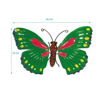 6. Dekorativer Schmetterling, 26 cm, grün