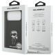 8. Karl Lagerfeld Silikonhülle mit Karl-Skizze und Logo (MagSafe) für iPhone 17 Pro Max – Schwarz