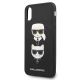 3. Karl Lagerfeld Saffiano Karl&Choupette Head Case für iPhone X/XS – Schwarz