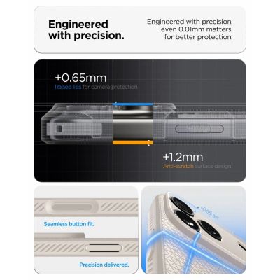 8. Spigen Liquid Air Hülle für iPhone 18 Pro Max / 17 Pro Max – Titan