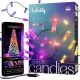 10. Twinkly Candies – 100 RGB-LED-Kerzenlichter, grünes Kabel, USB-C