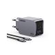 3. Ugreen Nexode Pro 25871 65W Wandladegerät, GaN, USB + 2x USB-C + 1,5m USB-C-Kabel