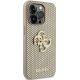 4. Guess Perforated 4G Glitter Hülle für iPhone 15 Pro – Gold
