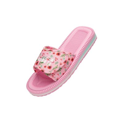 11. Kubota Flip-Flops mit Klettverschluss, mehrfarbig, floral, rosa K25SS-100-001-28-1