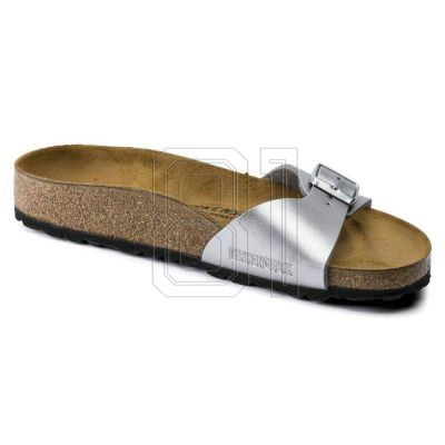 6. Birkenstock Madrid Birko-Flor Silver Damen Flip-Flops normal breit (0040411)