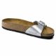 6. Birkenstock Madrid Birko-Flor Silver Damen Flip-Flops normal breit (0040411)