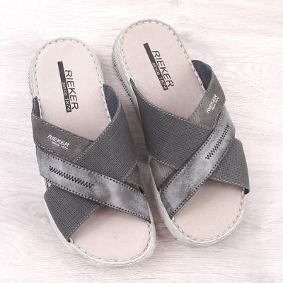 11. Rieker M RKR581 bequeme Flip-Flops, grau